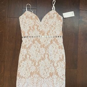 Cream lace dress